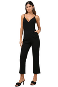 Signature Cutie Black V-Neck Sleeveless Jumpsuit